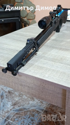 Въздушна карабина Milbro Speedmaster Tactical (12J) – Болтов затвор + Оптика + Калъф + Адаптер, снимка 6 - Въздушно оръжие - 53657797