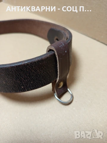 Соц Стар Офицерски Колан Естествена Кожа., снимка 4 - Антикварни и старинни предмети - 50659497