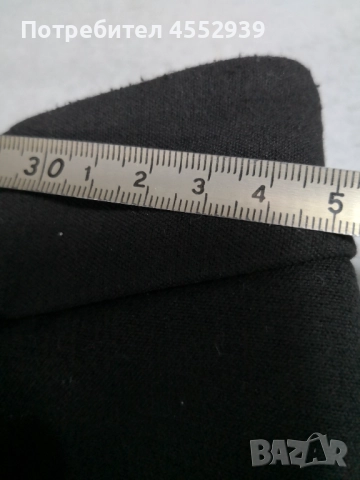 Спортно-елегантен черен панталони , снимка 4 - Панталони - 51925909