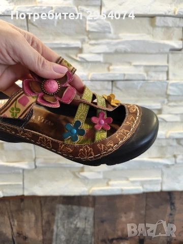 естествена кожа 39номер чехли 35лв , снимка 4 - Чехли - 46942542