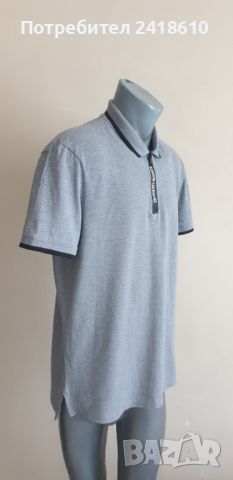 Armani Exchange Pique 3/4 Zip Stretch Cotton Mens Size L НОВО! ОРИГИНАЛ! Мъжка Тениска!, снимка 6 - Тениски - 46598872