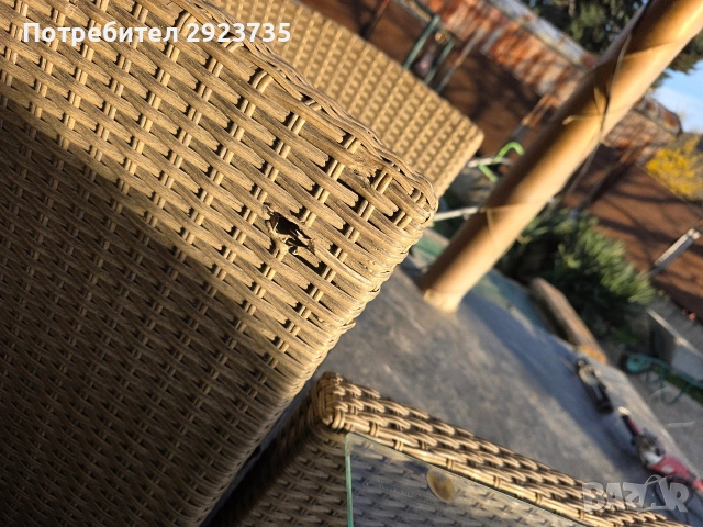 Градински ратанов сет, снимка 5 - Градински мебели, декорация  - 53791055