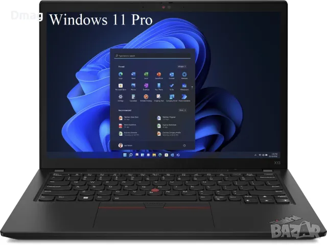 13.3" IPS ThinkPad X13 / i7-1270P /32GB RAM/ 1TB SSD/Win11Pro, снимка 1 - Лаптопи за работа - 47451297