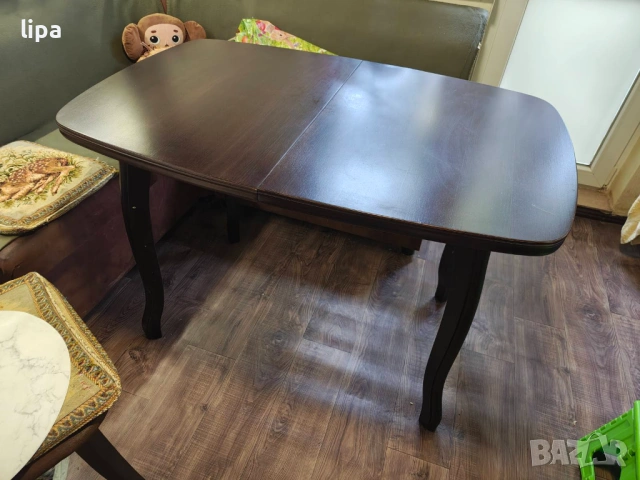 Трапезна кухненска разтегаема маса 140/70 венге