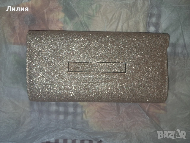 Дамска чанта клъч, златист цвят (rose gold) , снимка 2 - Чанти - 53063026