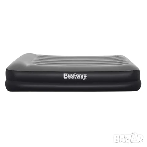 Надуваем матрак, Bestway, PVC, 203 x 152 x 46 см, Сив, снимка 2 - Матраци - 48709849