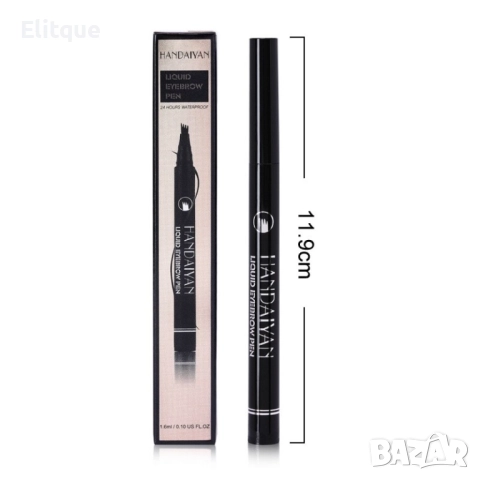 Молив тату за вежди, снабден с четириглав гребен на течна основа - HZS314, снимка 13 - Други - 52830648