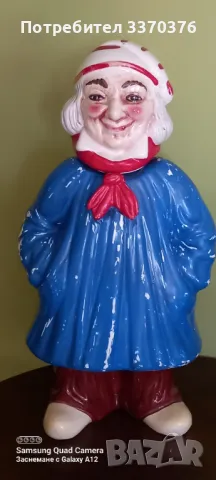 Ръчно, рисувана порцеланова бутилка-Италия, снимка 6 - Колекции - 49630842