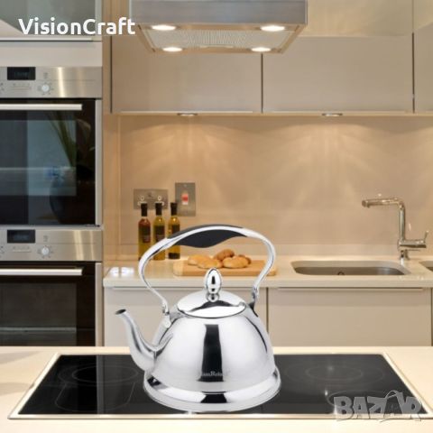 Луксозен чайник за чай с цедка, висококачесвен инокс, 1L, снимка 2 - Аксесоари за кухня - 45180335