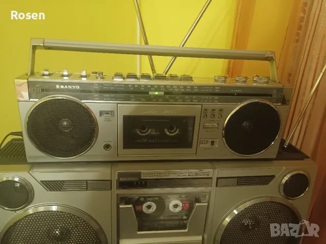 Продавам радиокасетофон mini boombox Sanyo M 7800k  Japan , снимка 5 - Радиокасетофони, транзистори - 49066680