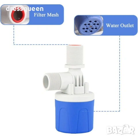 4690 Автоматичен плаващ вентил DN15 (1/2") с разширен работен диапазон, снимка 3 - Други стоки за дома - 53733287