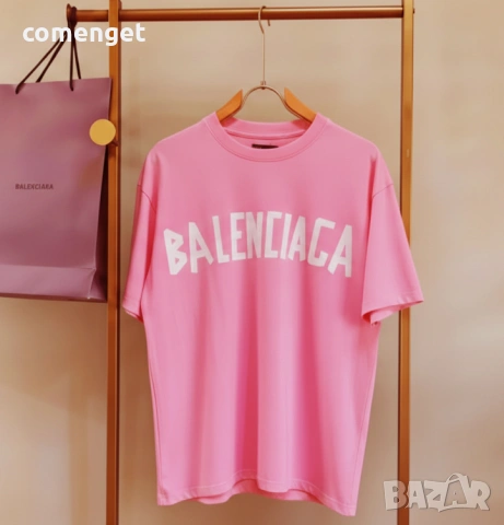 ОВЪРСАЙЗ тениски с BALENCIAGA дизайн, 6 цвята! Или поръчай с ТВОЯ идея!, снимка 6 - Тениски - 53652105