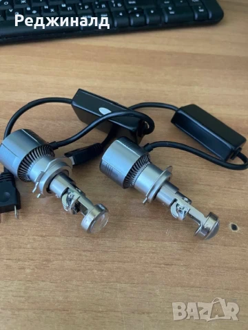 H7 led 6000к -крушки с лупи