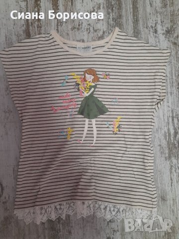 Блуза за 7/8 годишно момиче, снимка 1 - Детски Блузи и туники - 46436274
