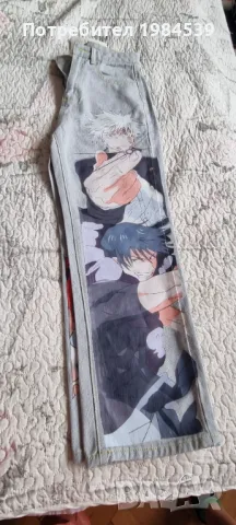 Дънки с аниме герои, снимка 4 - Дънки - 50192862