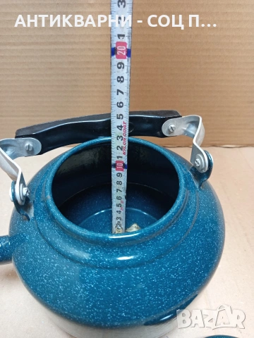 Соц Стар Чисто Нов Емайлиран Чайник. НОМЕР 1700., снимка 12 - Антикварни и старинни предмети - 53818829