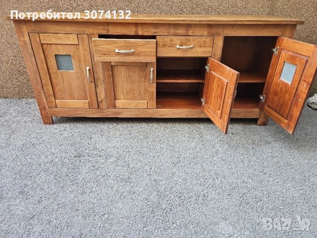 Контрабюфет в стил Рустик ( изцяло от масив), снимка 2 - Бюфети - 50674252