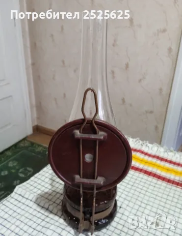 Стара газена лампа - номер 5, снимка 2 - Антикварни и старинни предмети - 36613554