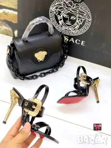 дамски комплекти чанта и сандали versace , снимка 6 - Чанти - 46995647