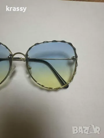 НОВИ дамски слънчеви очила без рамка с интересни стъкла, снимка 2 - Слънчеви и диоптрични очила - 49464789