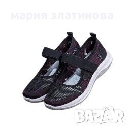 Освежаващ стил: Летни дамски мрежести обувки Sai в черно и бяло, размери: 36-41, снимка 1 - Дамски ежедневни обувки - 46475284