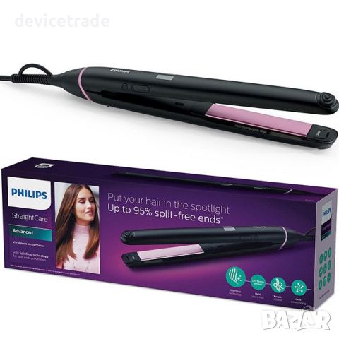 Преса за коса Philips Straight Care BHS675/00, 11 Нива на температура, 230 градуса, снимка 1 - Преси за коса - 46096332