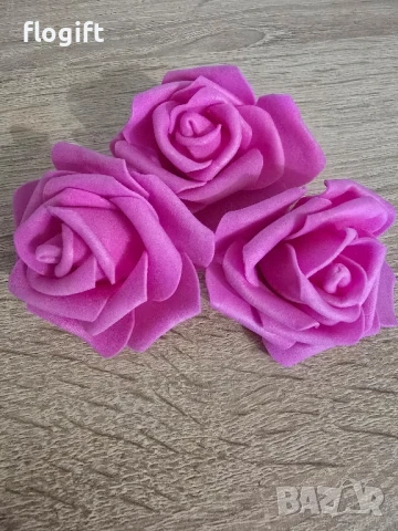 Рози фоам 7см , снимка 7 - Изкуствени цветя - 50749883