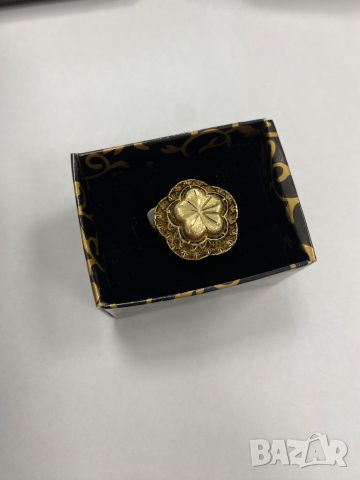 Златен дамски пръстен 14к, снимка 1 - Пръстени - 46452256