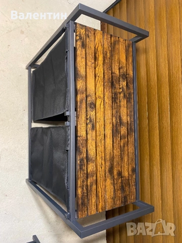 Кош за пране с рафт VASAGLE, снимка 8 - Други стоки за дома - 53452906