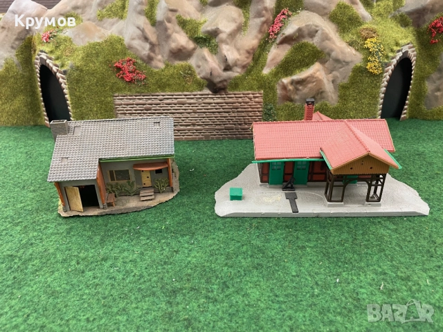 Къщи и сгради за макет на влак диорама H0 1:87 ЖП моделизъм