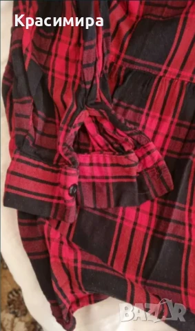 Дамска туника/рокля в червено и черно , снимка 2 - Рокли - 51205892