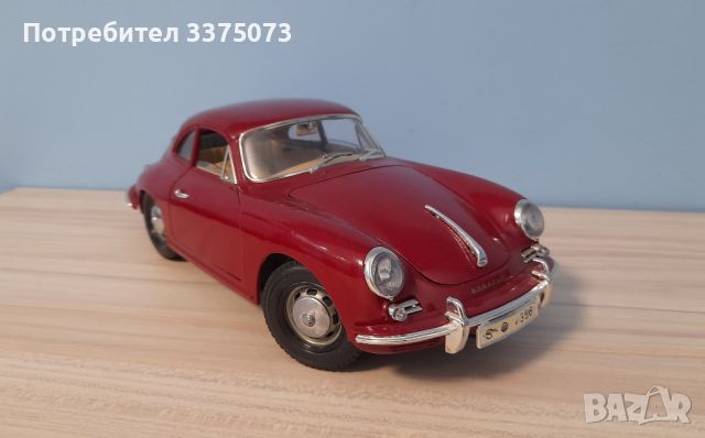  Porsche 356 B 1:18  Burago , снимка 2 - Колекции - 46263619