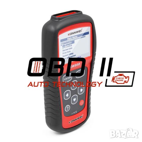 Konnwei KW808 OBD2 Diagnostic Автодиагностика Безпл. доставка Гаранция, снимка 4 - Аксесоари и консумативи - 38418301