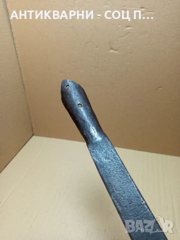 Стар Ръчно Кован Инструмент За Подрязване На Житни Класове Снопи Сено., снимка 10 - Антикварни и старинни предмети - 51032902