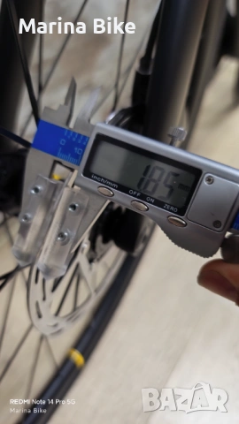 НОВ карбонов шосеен велосипед BMC Teammachine SLR SRAM Rival AXS Mavic Cosmic Elite | 58, снимка 16 - Велосипеди - 54288817