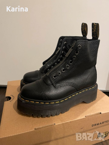 DR. MARTENS Sinclair Leather Platform Boots, снимка 2 - Дамски боти - 44972779
