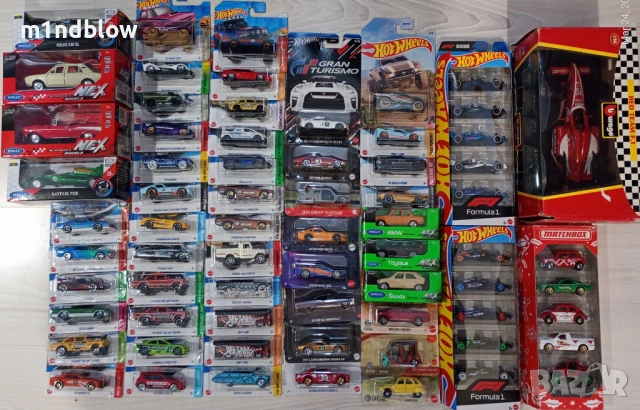 Метални колички Hot Wheels и Matchbox