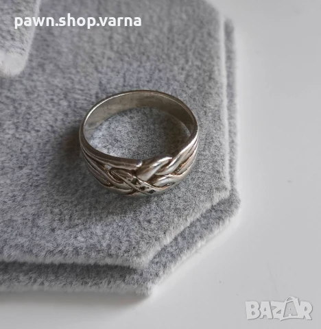 Ново сребърно пръстенче с цирконий – 925 проба, снимка 5 - Пръстени - 50990723
