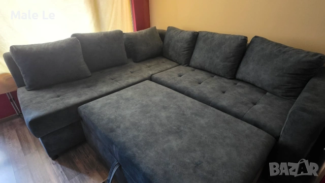 Ъглов диван с функция сън и ракла , снимка 2 - Дивани и мека мебел - 53780388