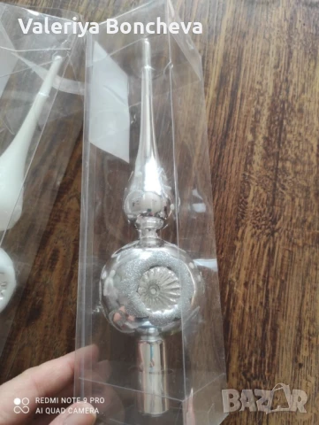 2бр върхове за коледна украса, снимка 3 - Декорация за дома - 50831923