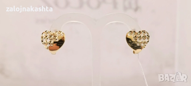 Нови Златни обеци-2,93гр/14кр, снимка 5 - Обеци - 52987253
