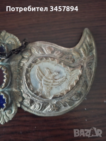 Възрожденски сребърни пафти със седеф, снимка 3 - Антикварни и старинни предмети - 52811409