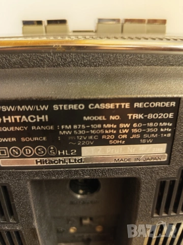 HITACHI TRK 8020, снимка 8 - Радиокасетофони, транзистори - 53878159