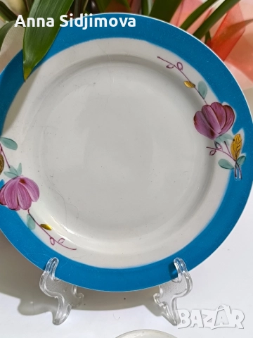 Руски порцелан Дулево двоен сет за чай , снимка 3 - Чаши - 51673945