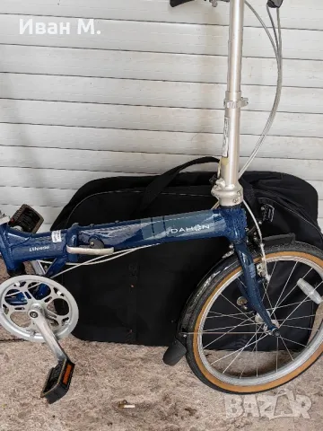 алуминиев сгъваем велосипед 20 цола Dahon VItesse + сак, снимка 3 - Велосипеди - 47967811