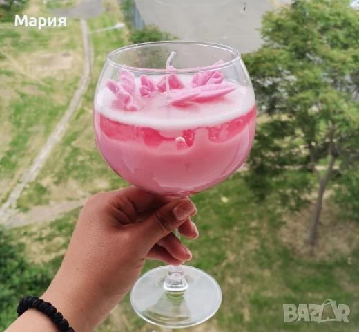 Свещи от гел восък , снимка 2 - Декорация за дома - 50470616