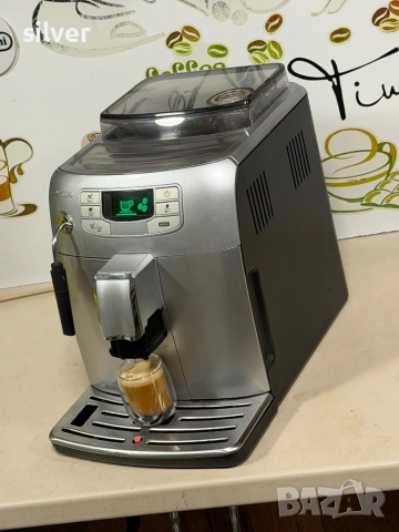 Кафемашина кафе автомат Saeco INTELİA с гаранция, снимка 4 - Кафемашини - 53691025