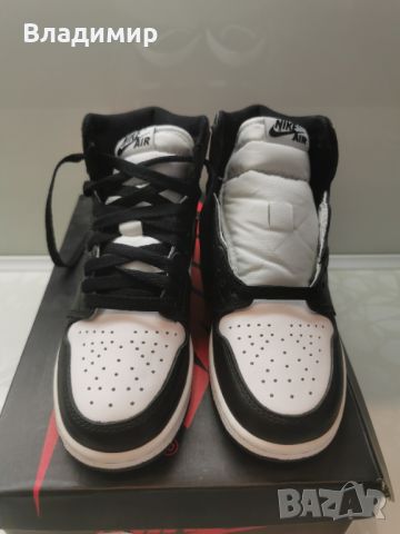 Jordan 1 Black/White Мъжки-Дамски Обувки 36 EUR+ Кутия., снимка 2 - Маратонки - 46461279