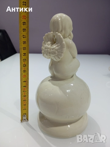 Стара порцеланова музикална фигура , снимка 2 - Антикварни и старинни предмети - 52553670