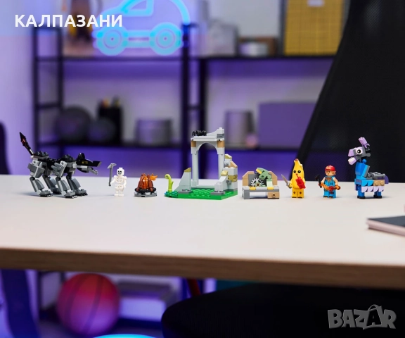 LEGO® Fortnite 77075 - Лагерът на Peely и Sparkplug, снимка 8 - Конструктори - 52089605